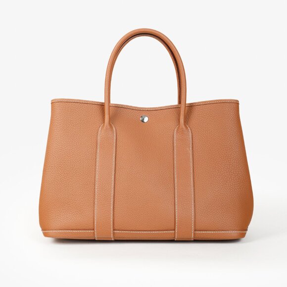 Hermes Gold Negonda Garden Party 36 Brown Leather Tote - Picture 2 of 14